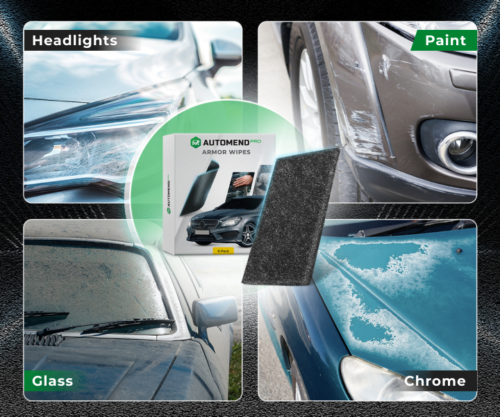 Automend Pro Armor Wipes (Pack of 6) - Instantly Erase Scratches and Stains